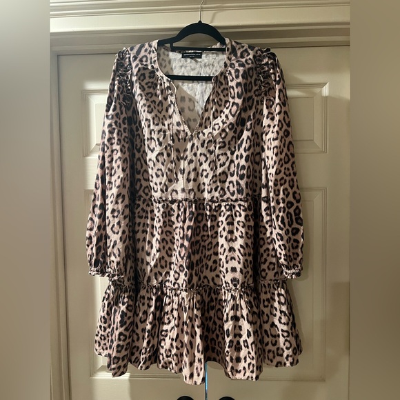Generation Love Tent Dress in Leopard NWOT LARGE - Picture 2 of 2